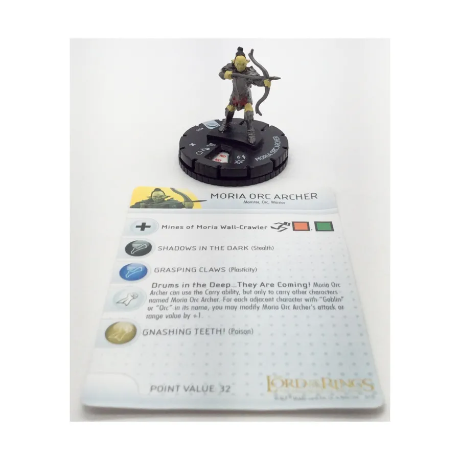 

Орк Мория-лучник № 005 (С), Lord of the Rings - Fellowship of the Ring - Heroclix - Singles