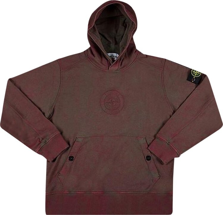 цена Толстовка Supreme x Stone Island Hooded Sweatshirt 'Red', красный