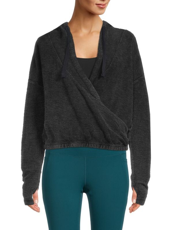 

Толстовка с капюшоном criss cross Free People Movement Black
