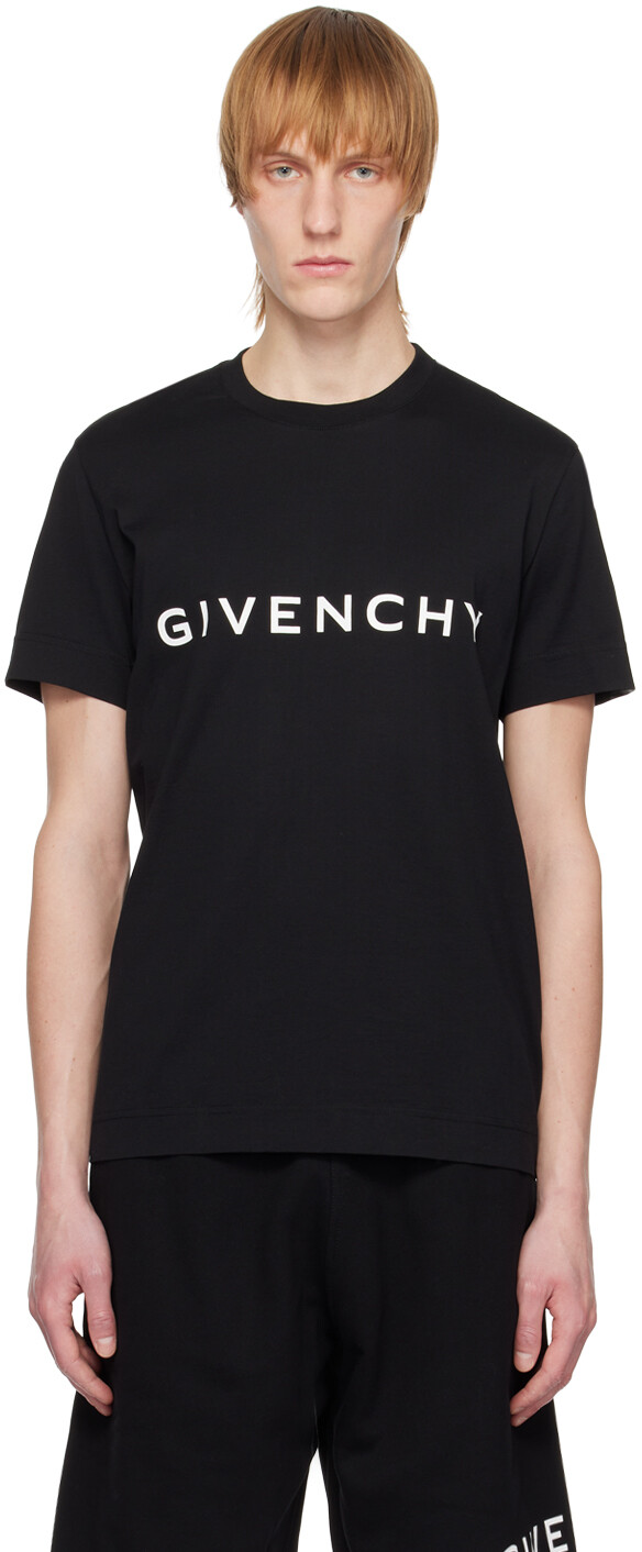 

Черная футболка с архетипом Givenchy, Черный