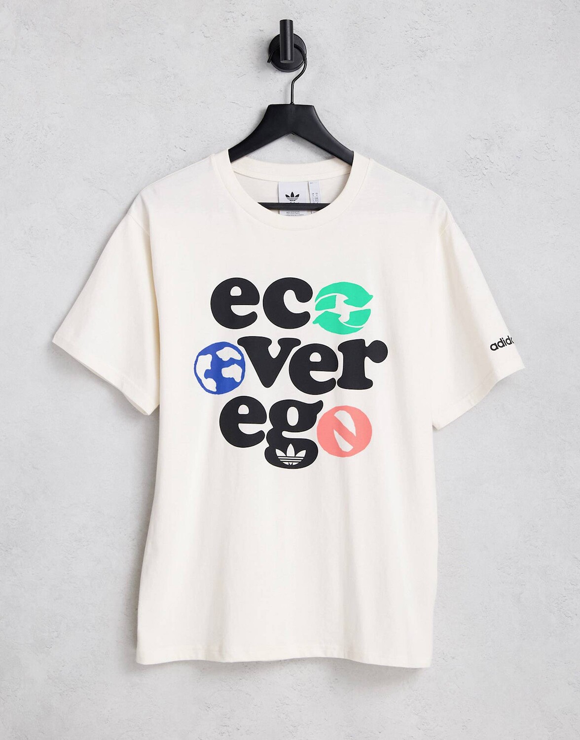 

Некрашеная футболка adidas Originals Graphics over Ego - БЕЖЕВЫЙ