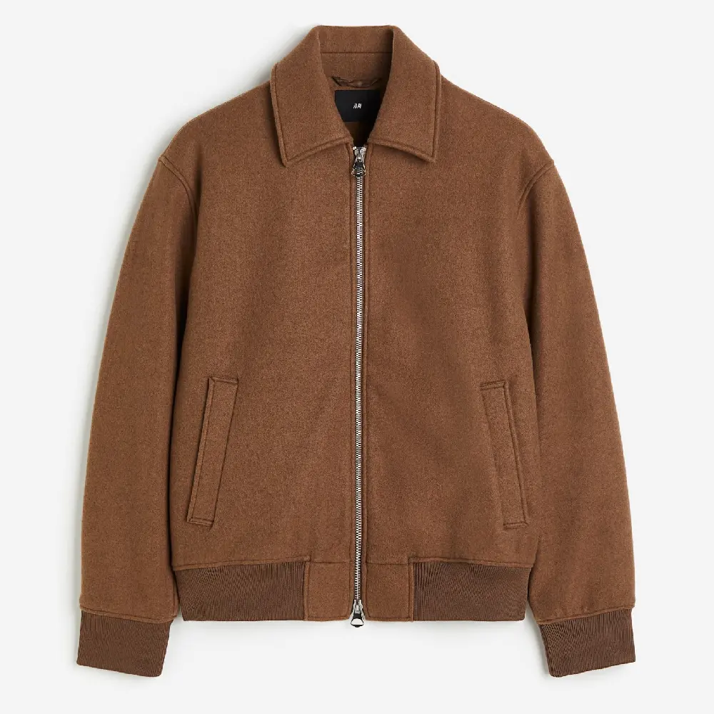 

Куртка H&M Regular Fit Wool-blend, темно-коричневый