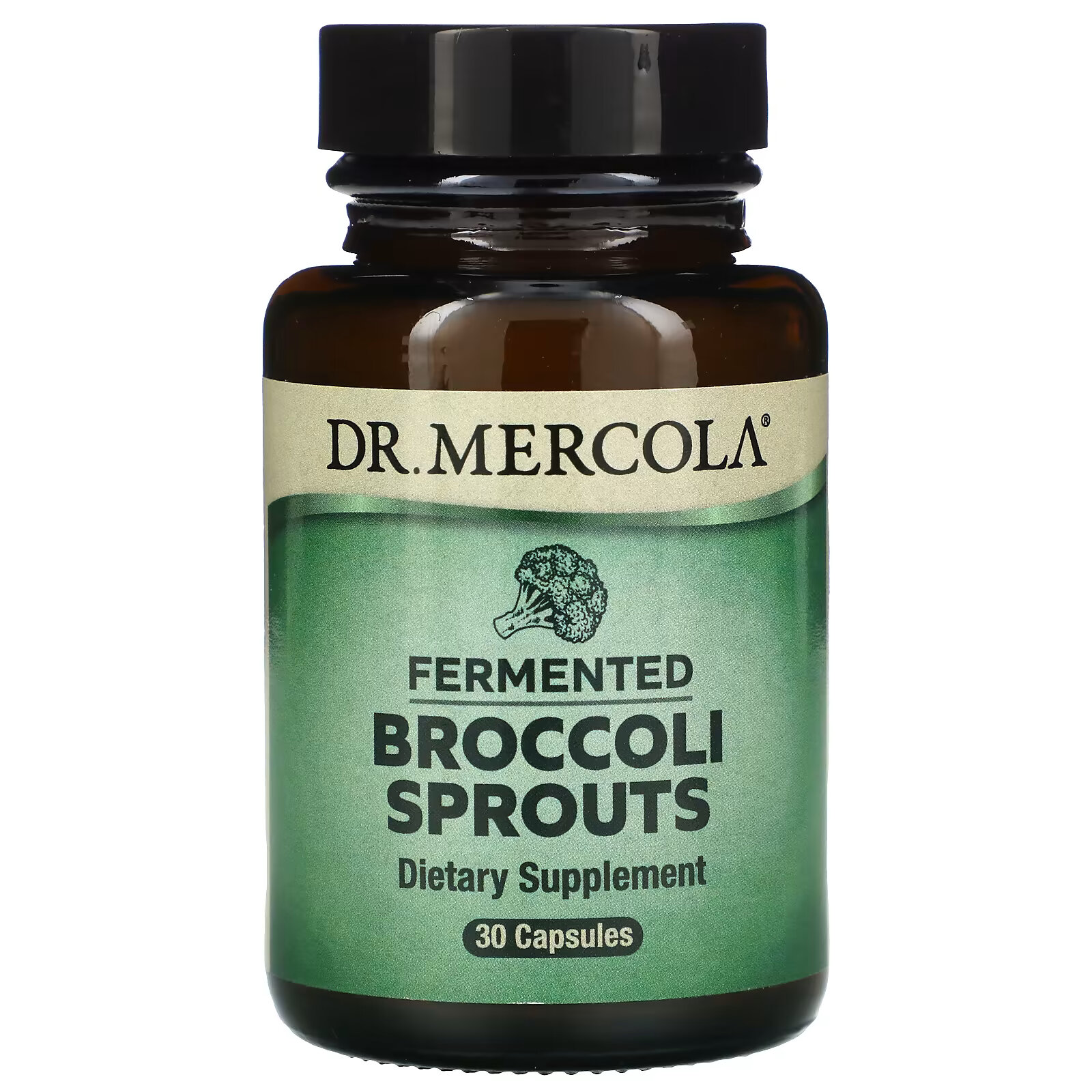 Dr. Mercola, ферментированные ростки брокколи, 30 капсул dr mercola органические ферментированные ягоды бузины 60 таблеток
