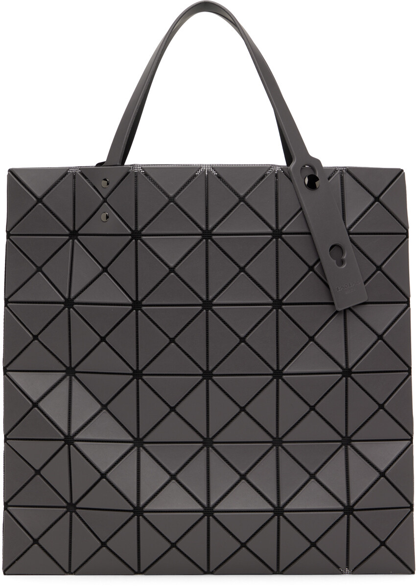 

Серая большая сумка Lucent Bao Bao Issey Miyake