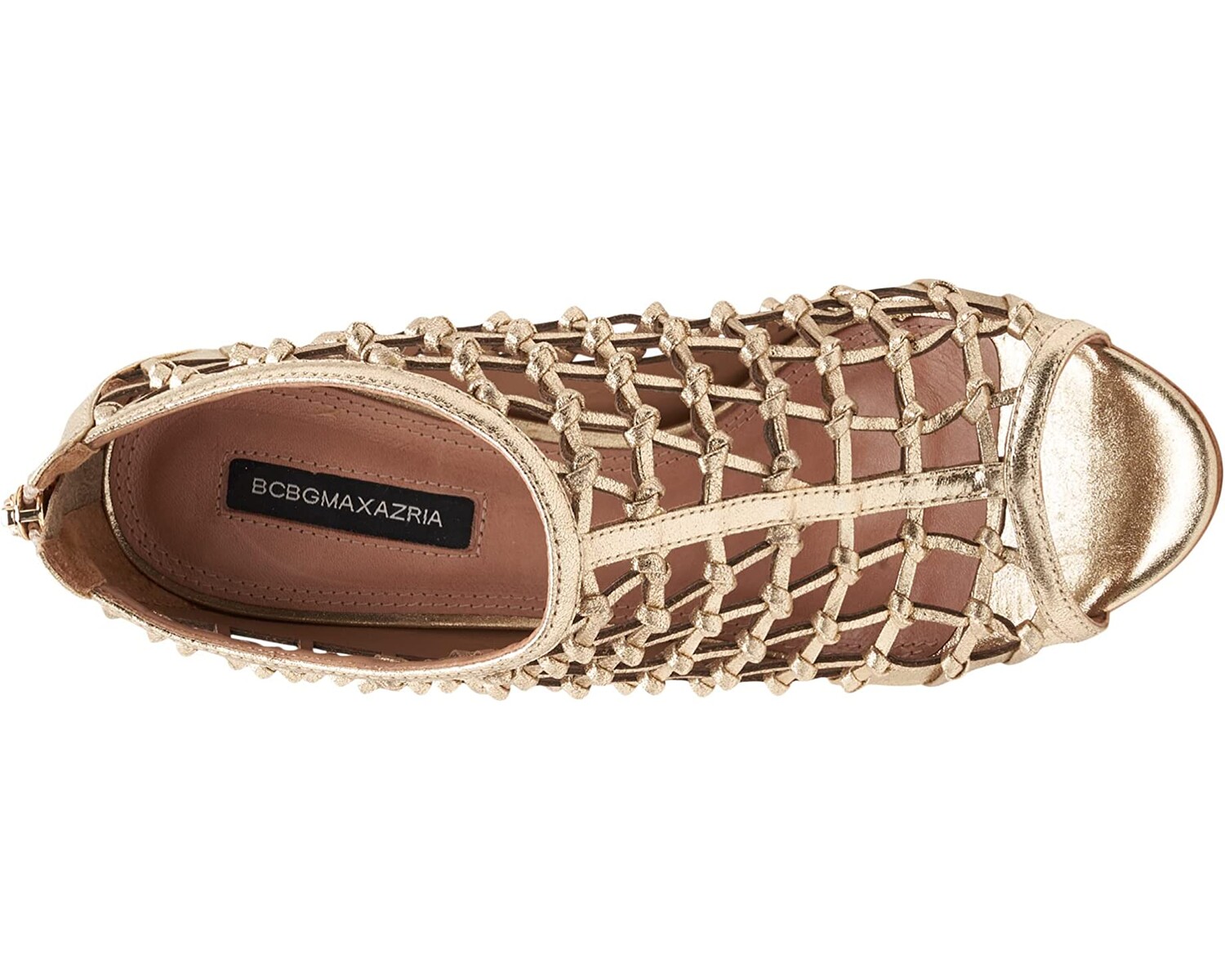 

Туфли на каблуках Silina Leather Caged Dress Shoe BCBGMAXAZRIA, платино