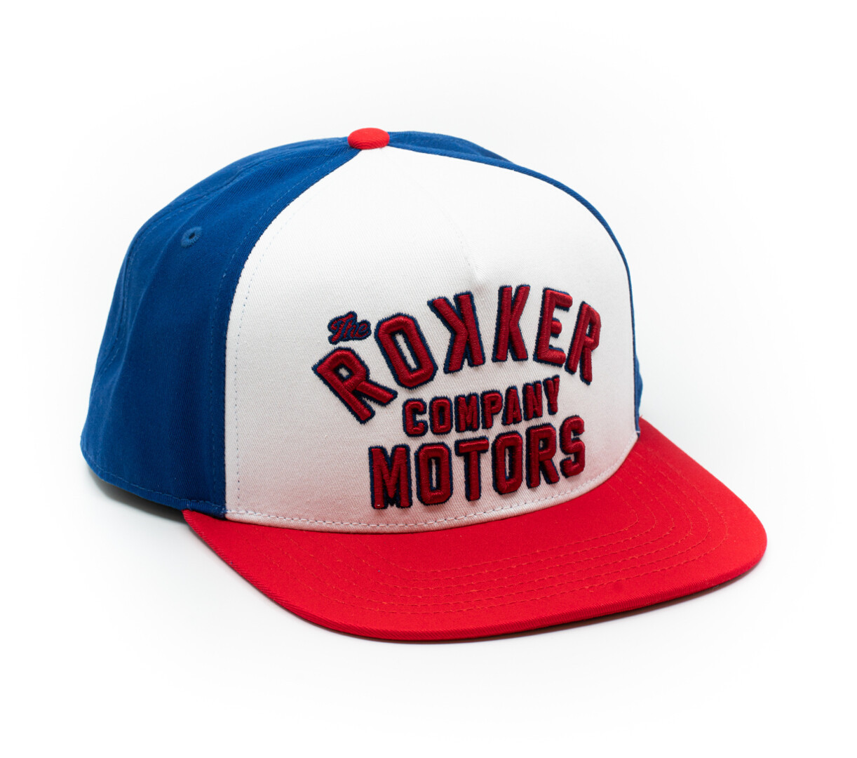 Кепка Rokker Motors Snapback, синий/белый/красный кепка размер 44 белый красный