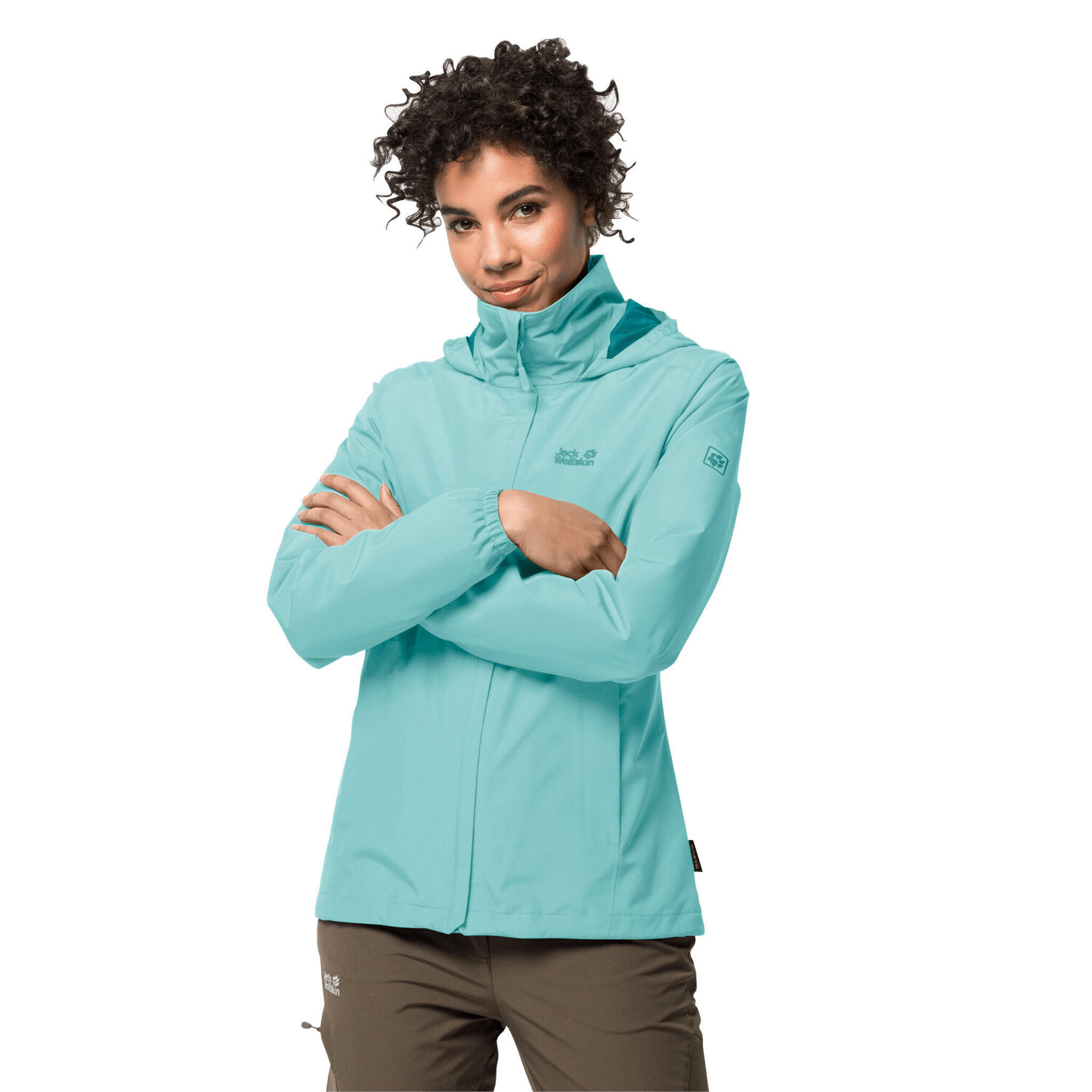 

Водонепроницаемая куртка женская Jack Wolfskin Stormy Point, зеленый