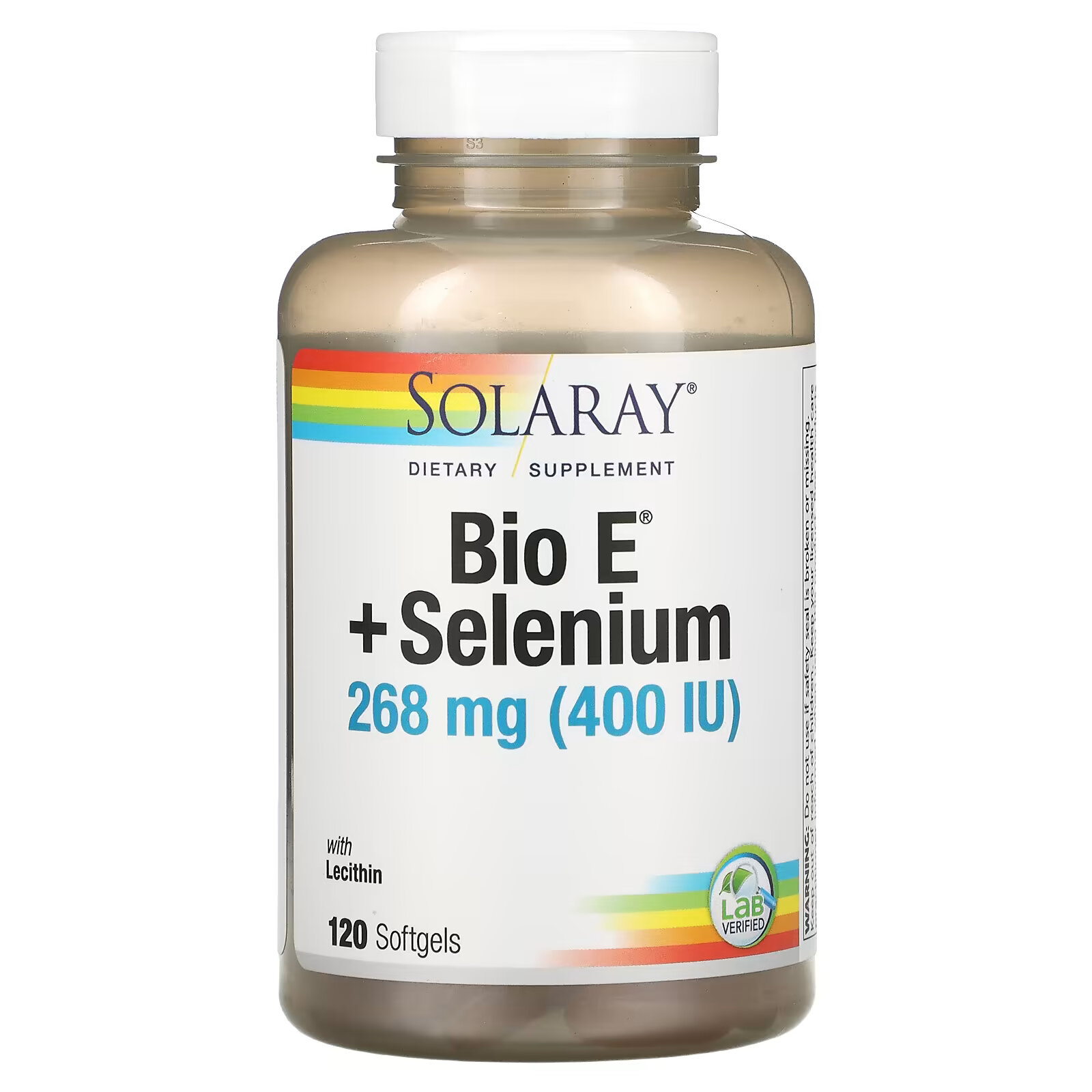 Solaray, Bio ≠ + Selenium, витамин E с селеном, 200 МЕ, 120 капсул solaray bio ≠ selenium витамин e с селеном 200 ме 120 капсул