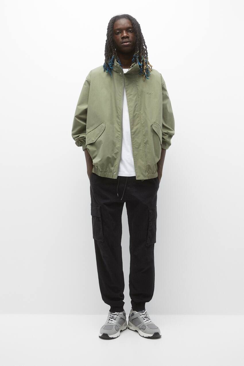 

Базовые цветные джоггеры карго Pull&Bear, черный