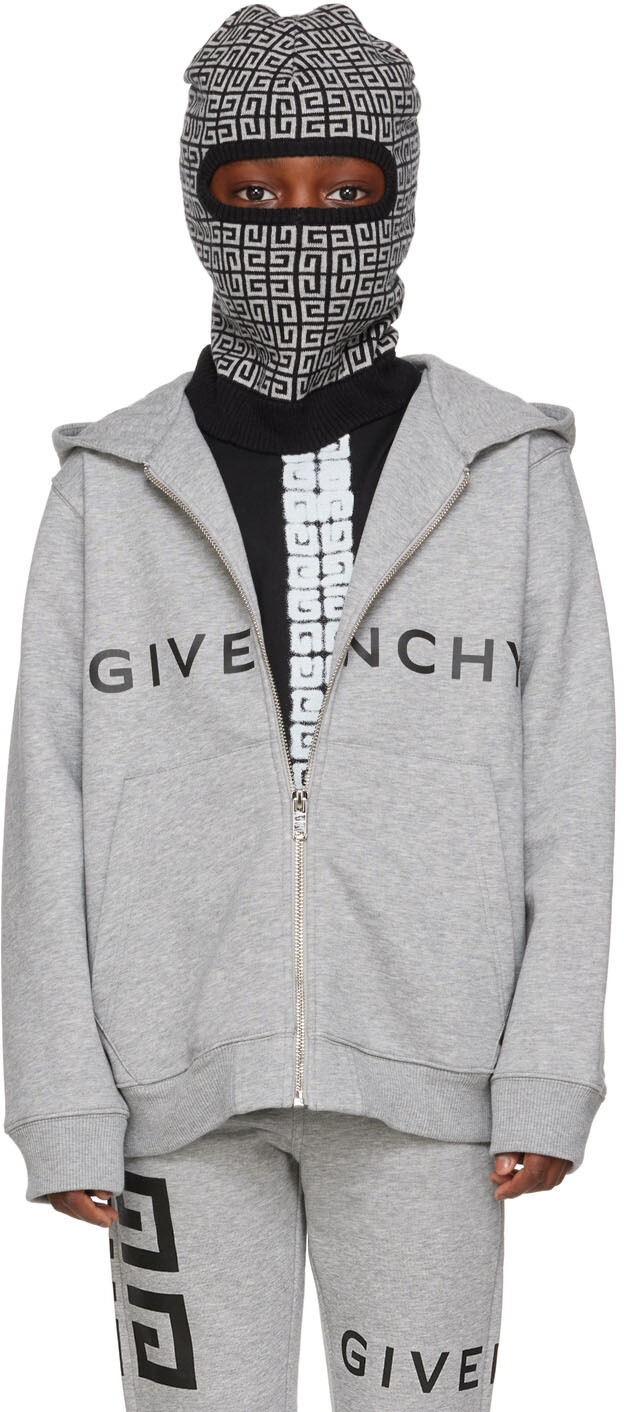 

Детская серая толстовка с капюшоном 4G Givenchy