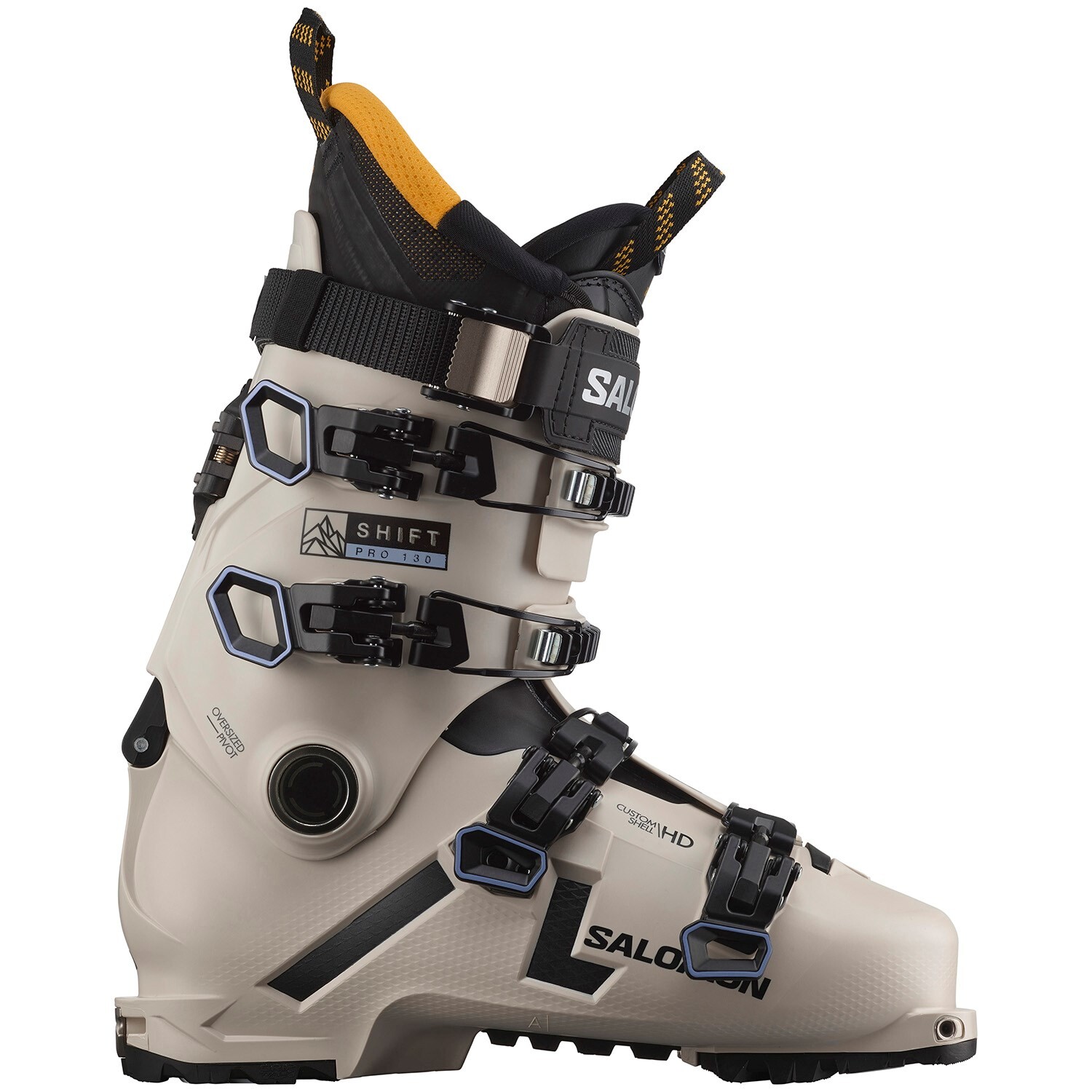 

Горнолыжные ботинки Salomon Shift Pro 130 Alpine Touring 2023, светло-серый