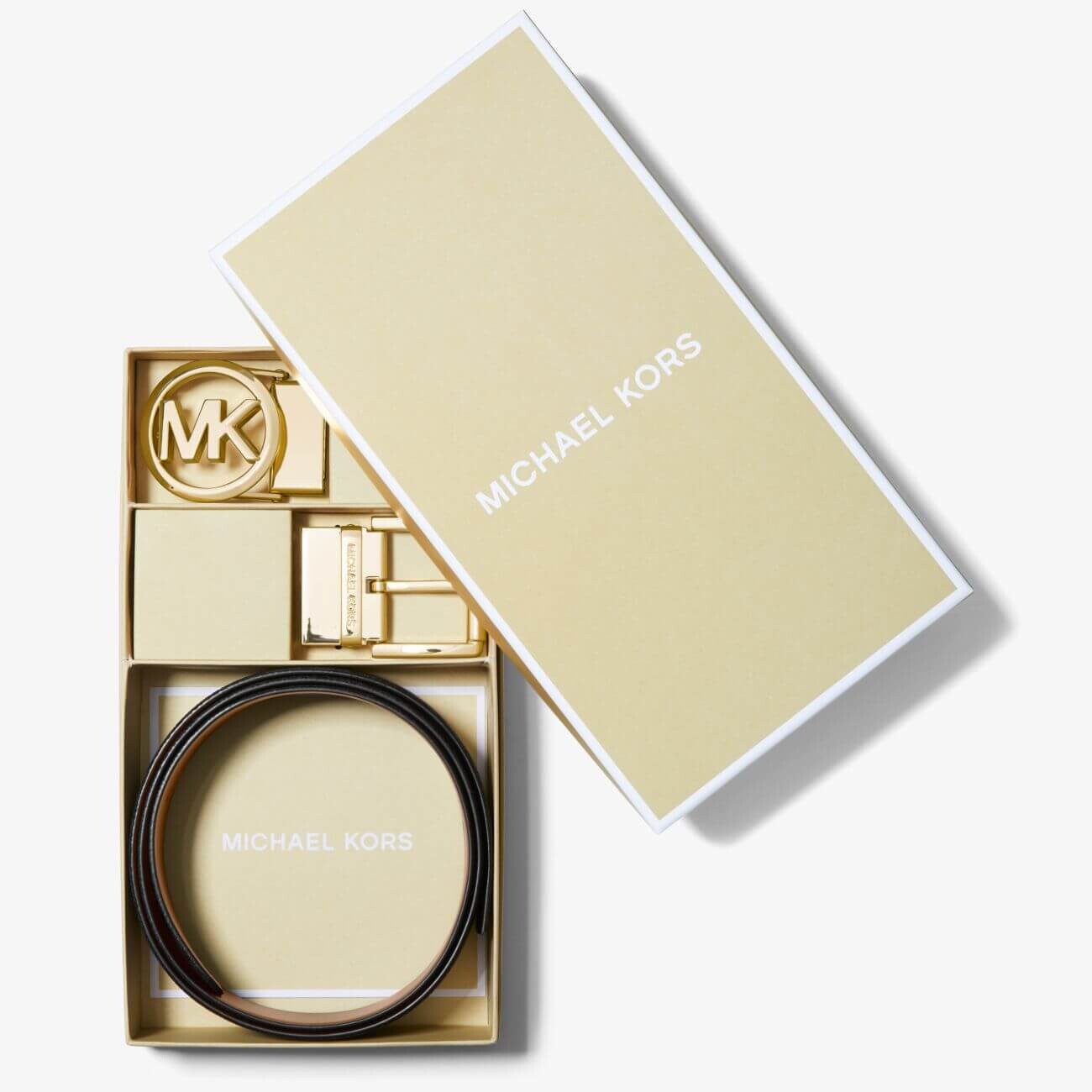 

Ремень Michael Michael Kors 4-in-1 Logo Box Set, коричневый