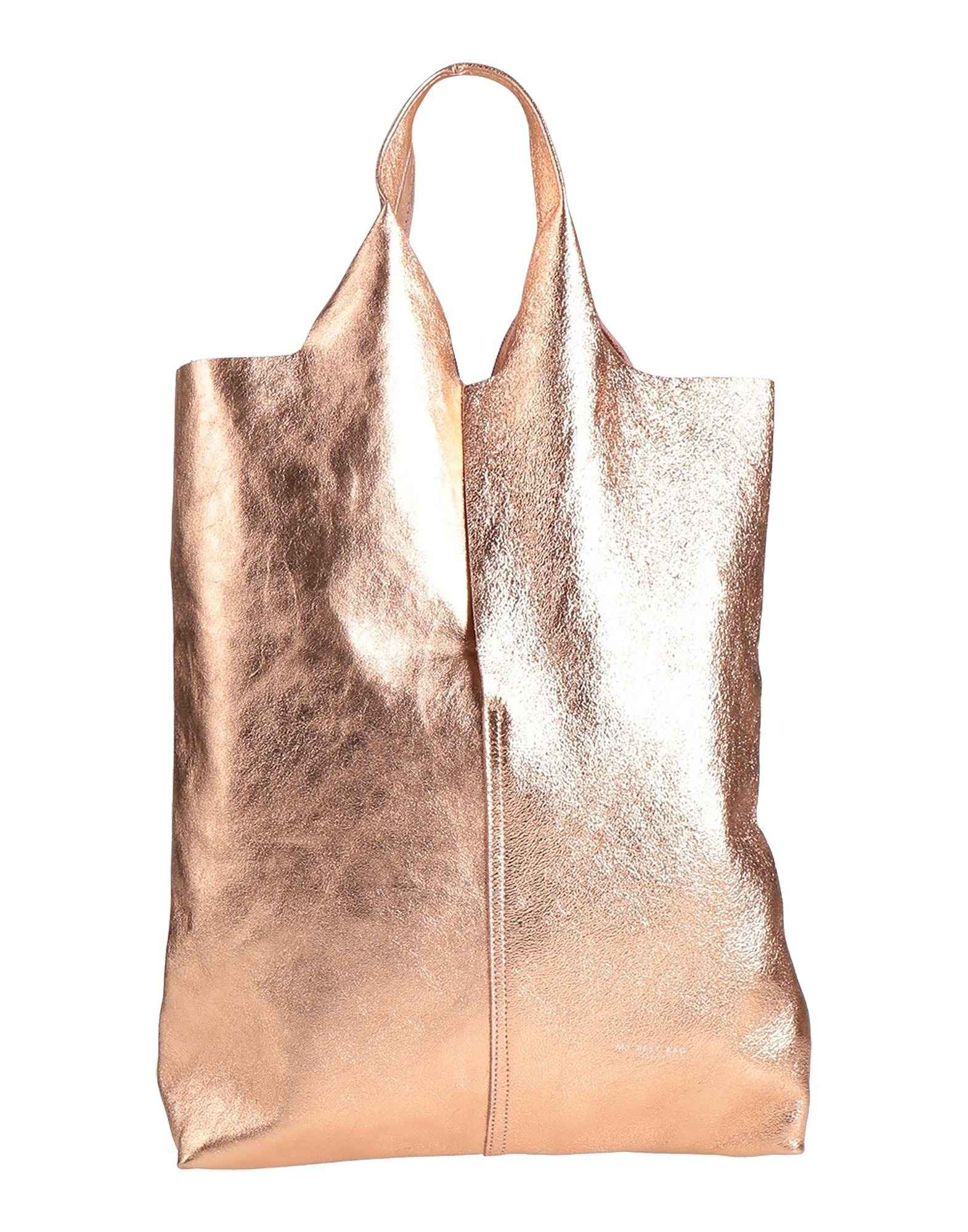 Сумка My-Best Bags, розовое золото сумка кожаная на три входа мягкая ручка желтая polina