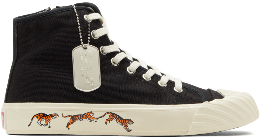 

Черные высокие кеды Kenzo Paris School