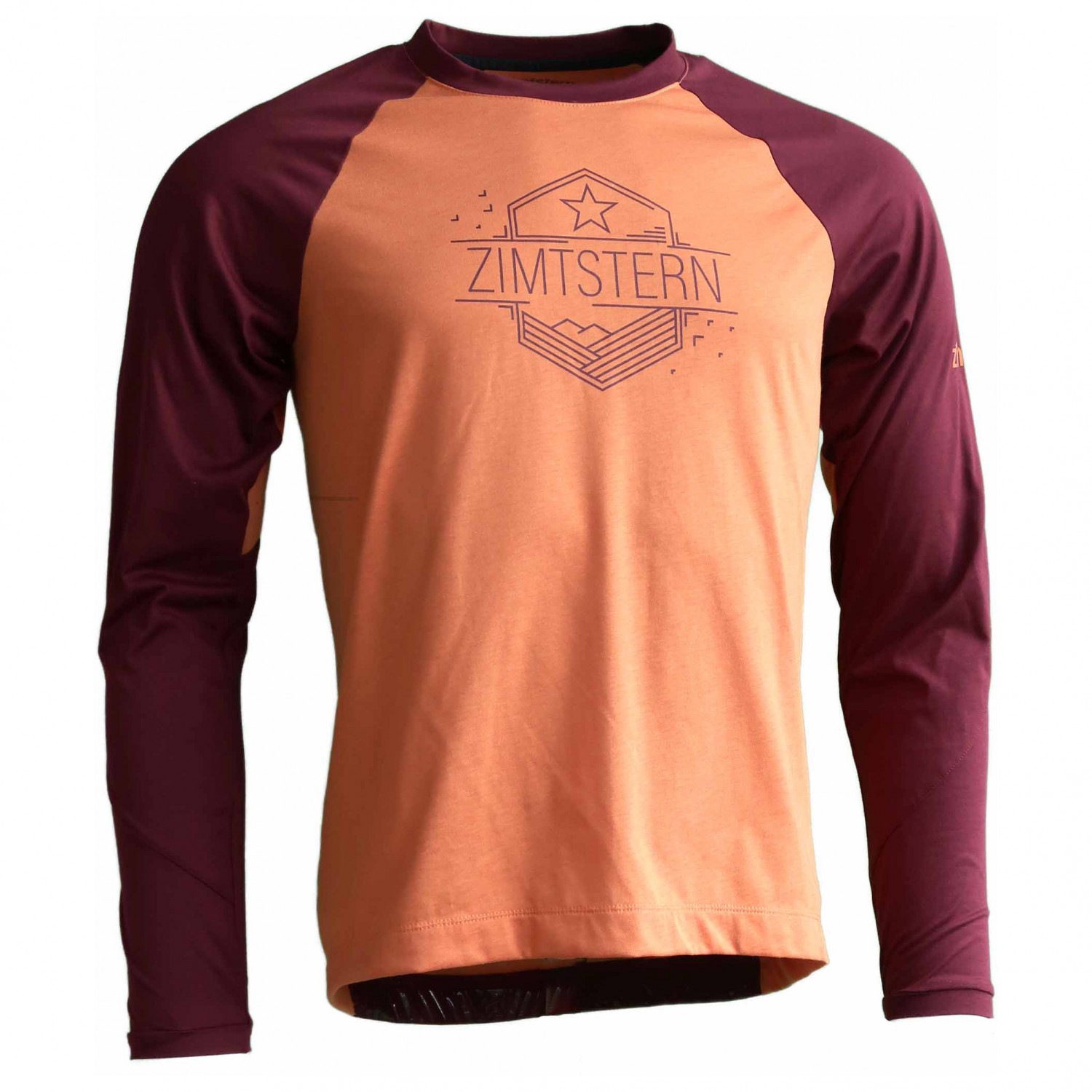 Велосипедный трикотаж Zimtstern Pureflowz Shirt L/S, цвет Burnt Orange/Windsor Wine