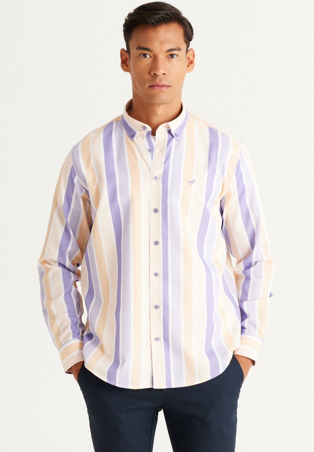 

Рубашка COMFORT FIT PAINTED YARN AC&CO / ALTINYILDIZ CLASSICS, цвет Comfort Fit Painted Yarn Shirt