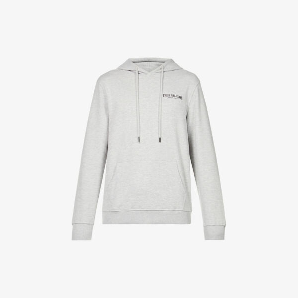 

Худи из смесового хлопка с логотипом arch True Religion, серый