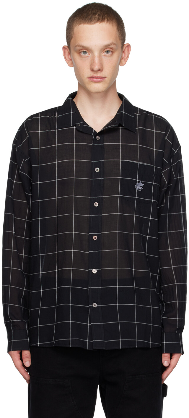 

Черная классическая рубашка Stussy