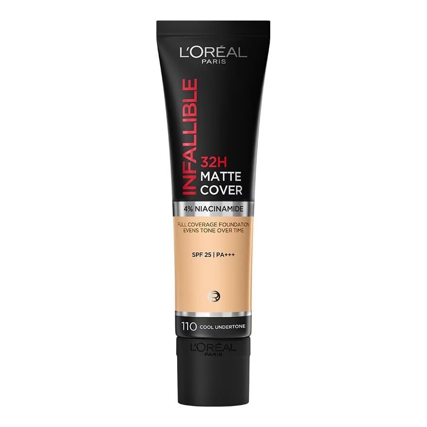 

L'Oreal Makeup L'Oreal Infallible 32H Matte Cover Foudation SPF25 PA+++ 30мл. 110