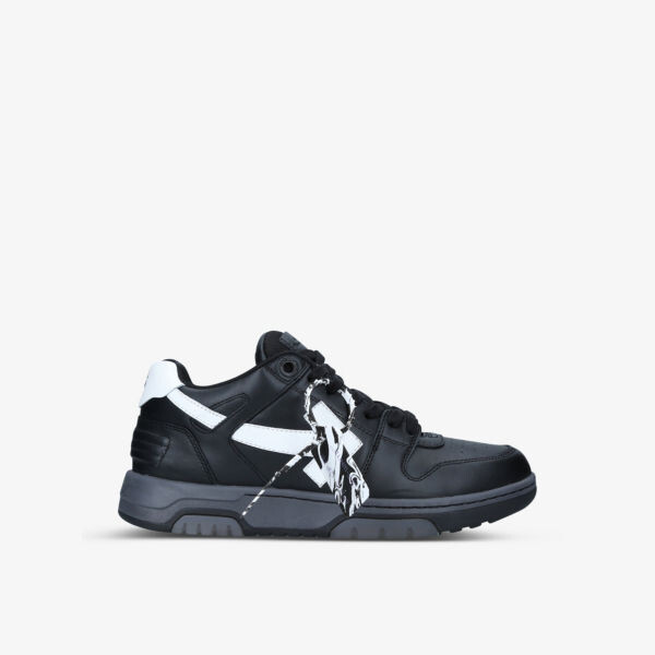 

Кожаные низкие кеды Out Of Office с вышитым логотипом Off-White, черный