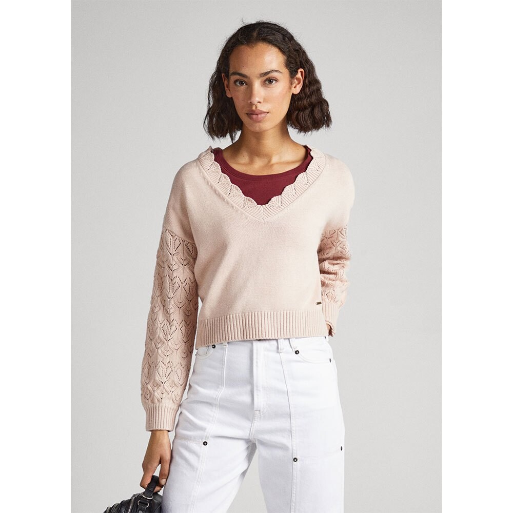 

Свитер Pepe Jeans Damara V Neck, розовый