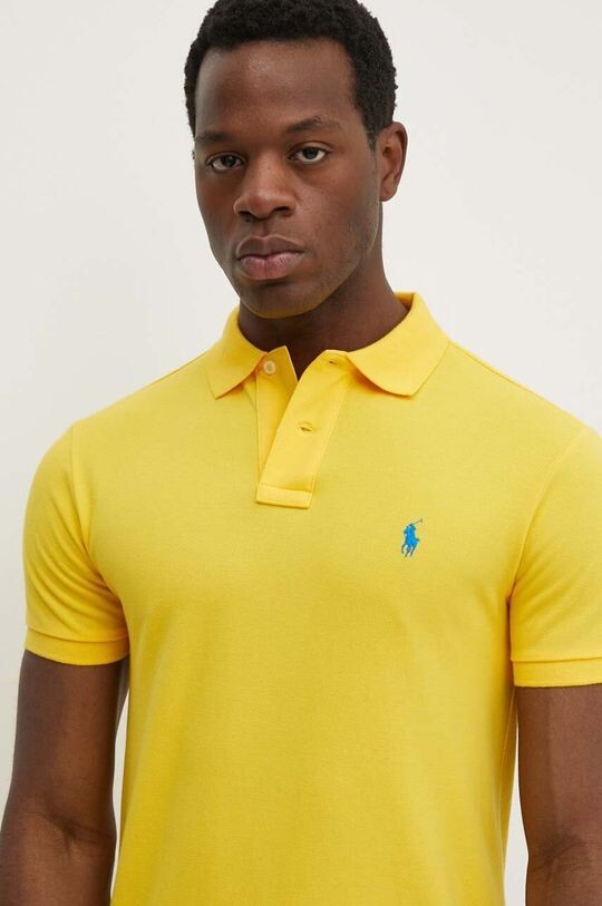 

Хлопковое поло Polo Ralph Lauren, желтый