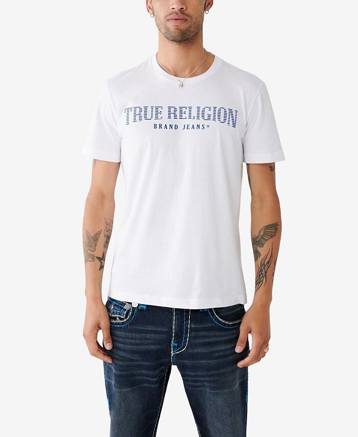 

Мужская футболка с короткими рукавами Blind Arch True Religion, белый