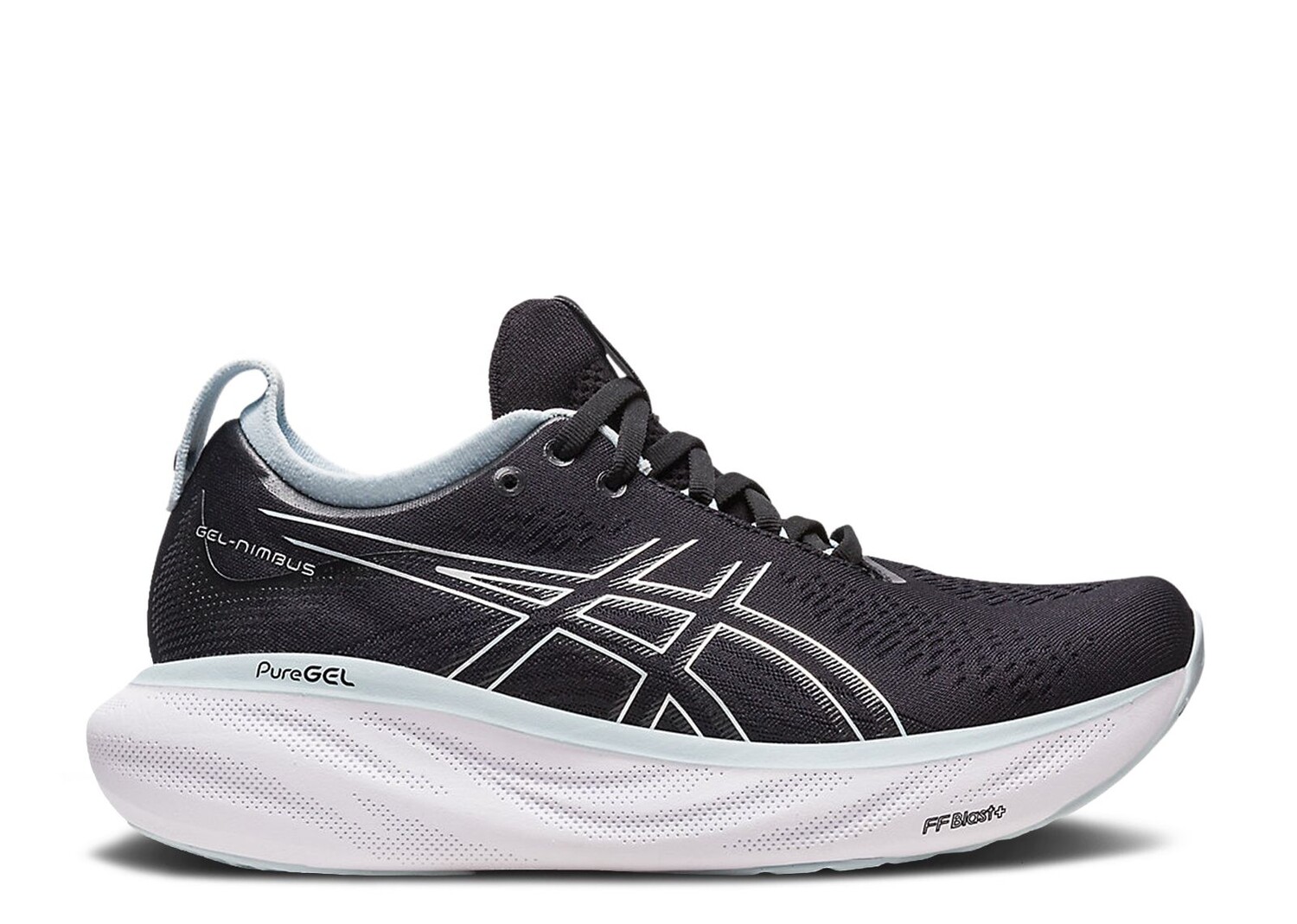 Кроссовки ASICS Wmns Gel Nimbus 25 'Black Reborn Blue', черный кроссовки wmns gel nimbus 25 black reborn blue asics черный