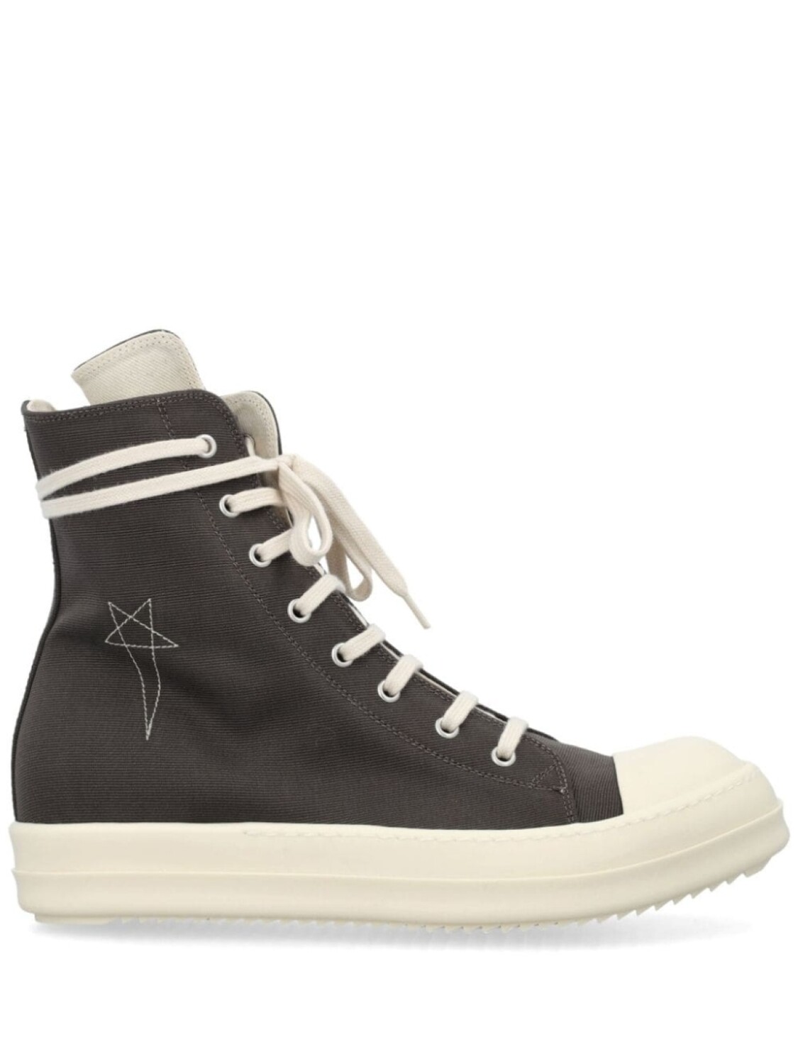 

Высокие кеды с вышивкой Pentagram Rick Owens DRKSHDW, черный