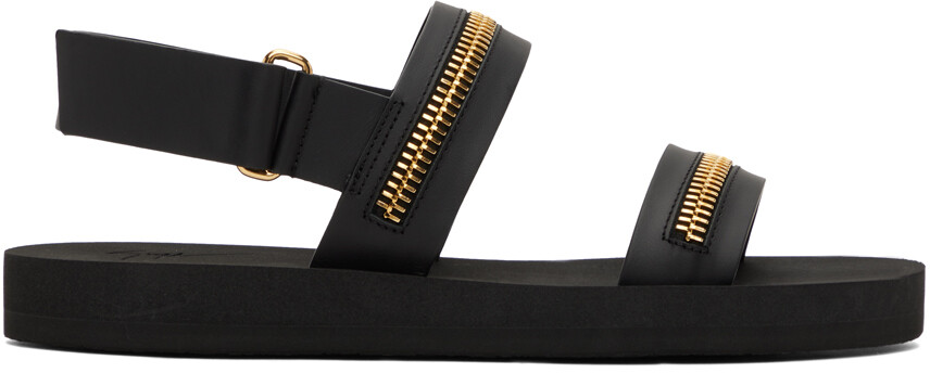 

Черные сандалии на молнии Giuseppe Zanotti