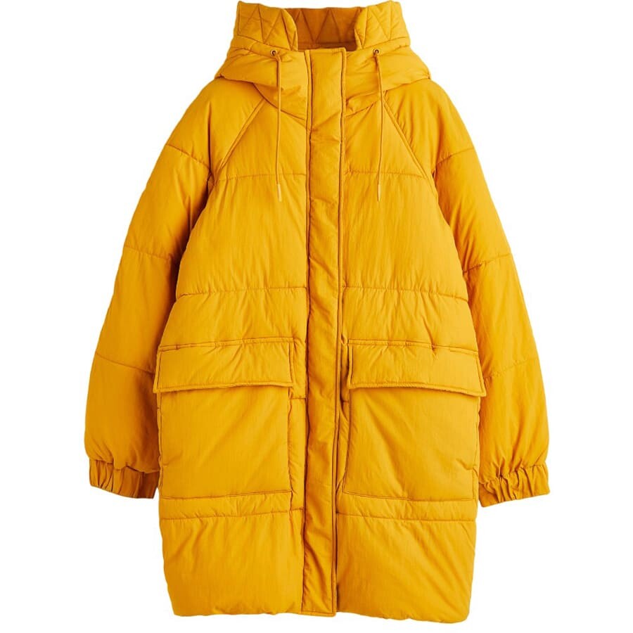 

Пуховик H&M Puffer, желтый