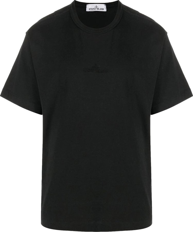 Футболка Stone Island T-Shirt-Logo 'Black', черный