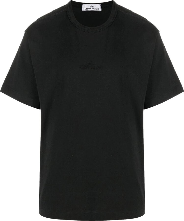 Футболка Stone Island T-Shirt-Logo 'Black', черный