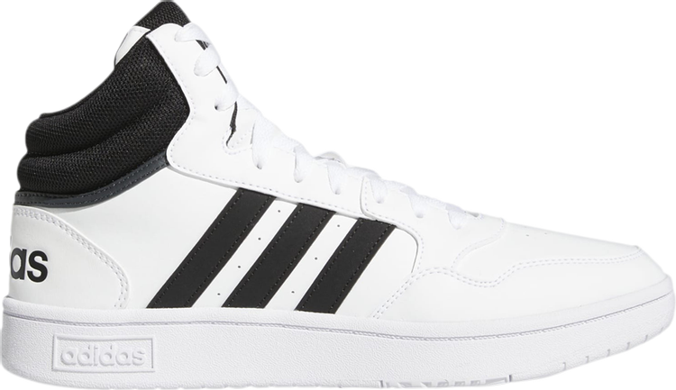 Кроссовки Adidas Hoops 3.0 Mid 'Black White', черный - фото