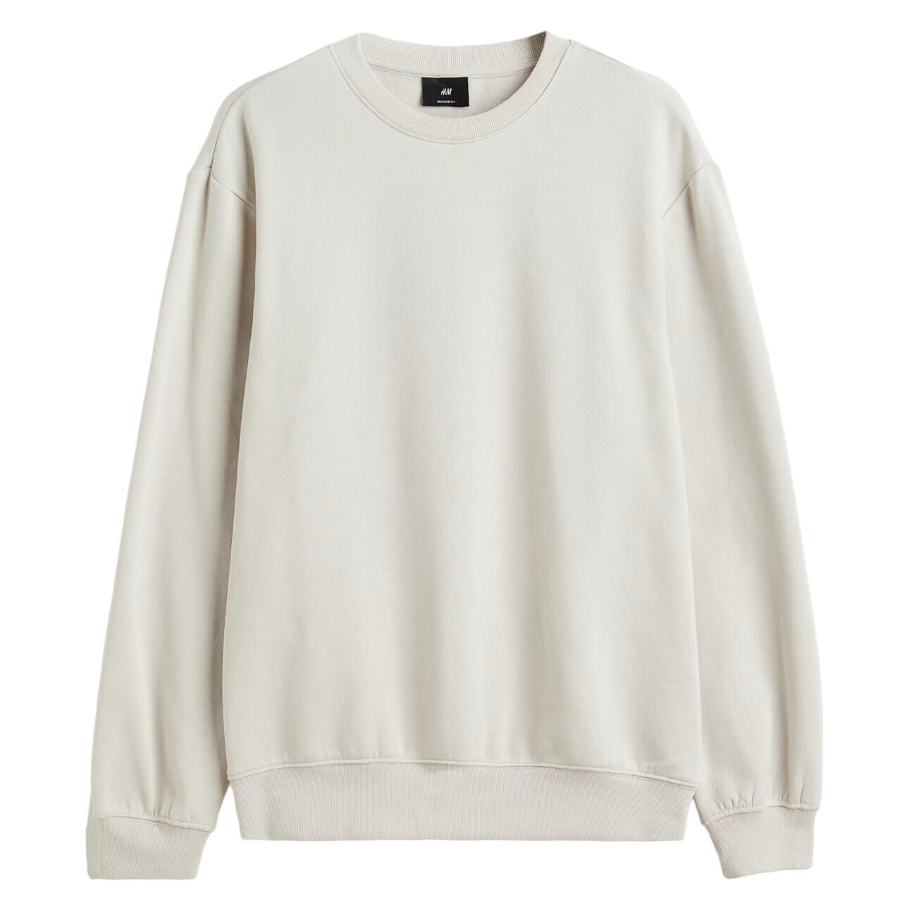 

Свитшот H&M Relaxed Fit, каменно-серый