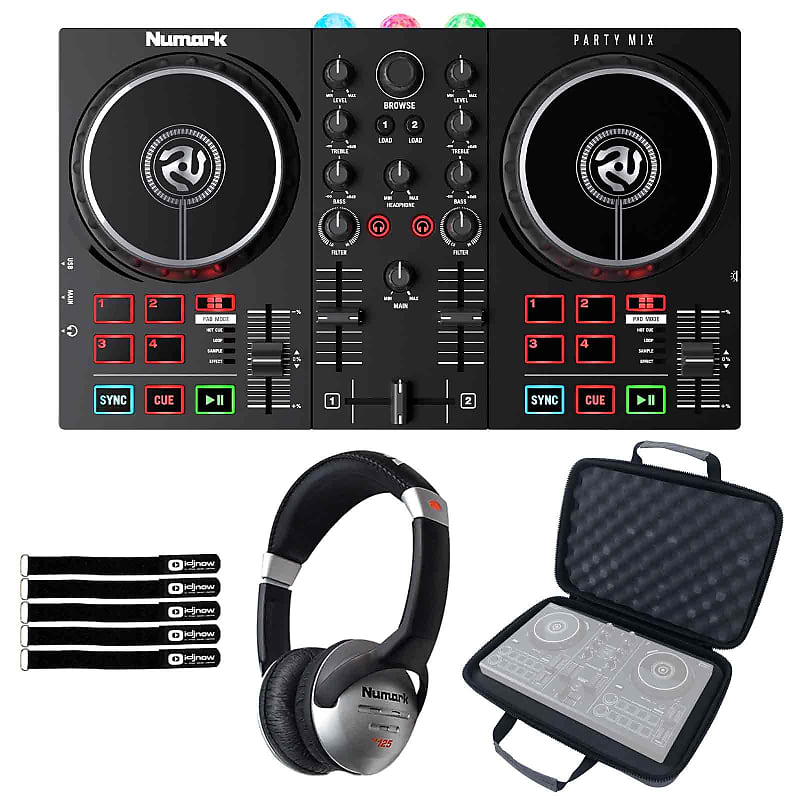 DJ-контроллер Numark Party Mix II для программного обеспечения Serato LE с наушниками и чехлом Numark Party Mix II DJ Controller for Serato LE Software w Headphones & Case цена и фото