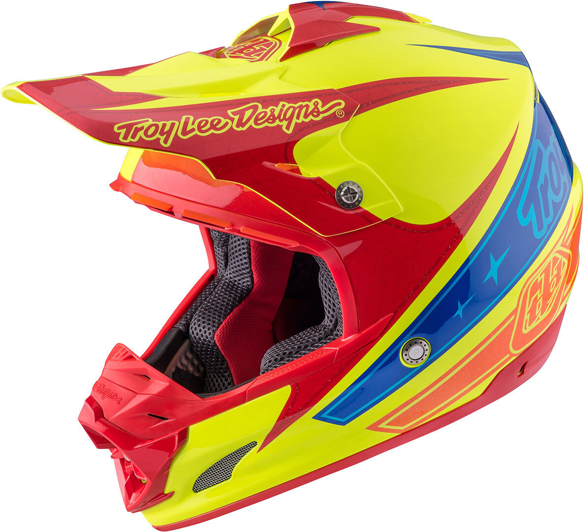 

Шлем Troy Lee Designs SE3 Corse 2 Мотоциклетный кросс-шлем, желтый