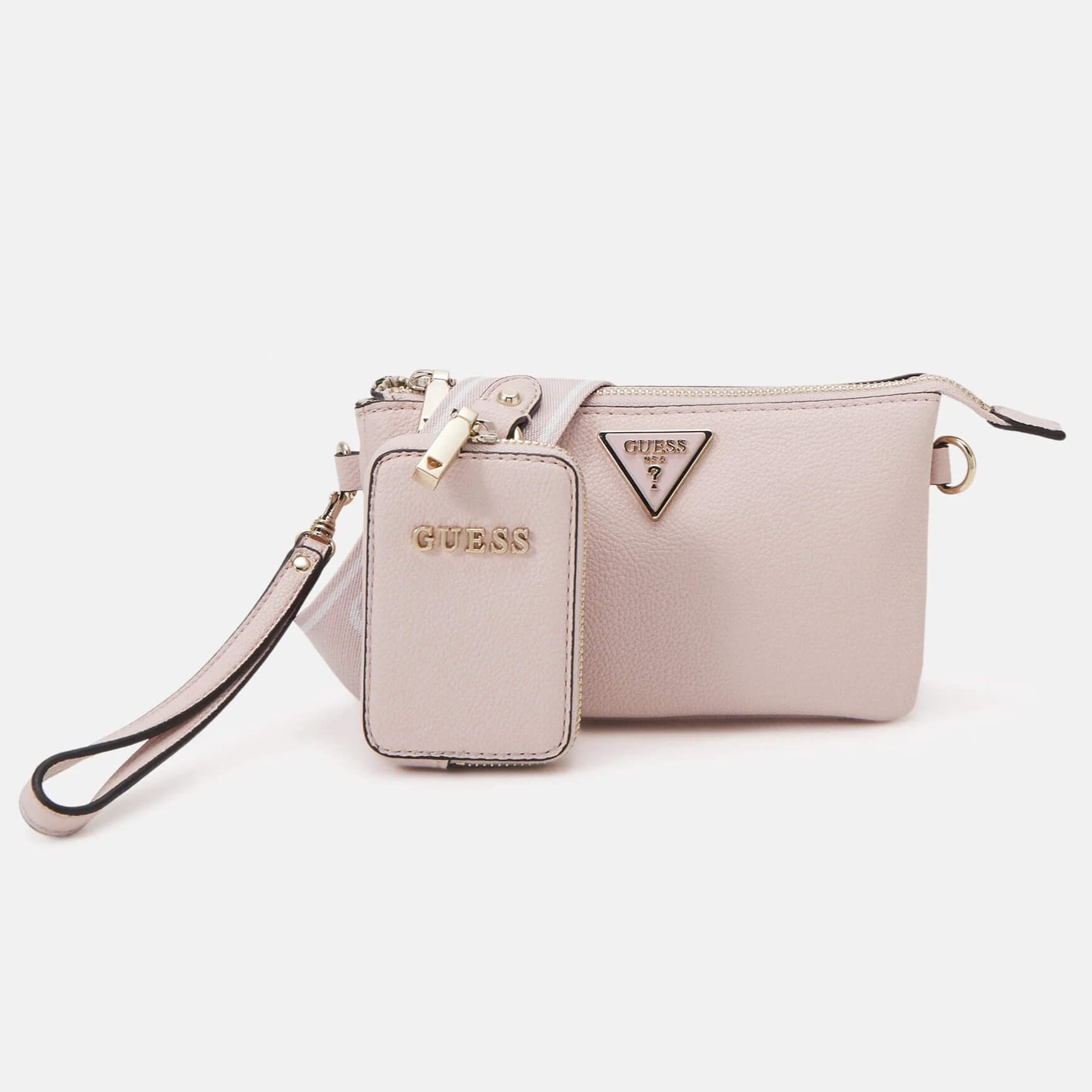 Сумка кросс-боди Guess Latona Mini Set, светло-розовый сумка кросс боди 2 отдела на молнии цвет черный 24х7х17см