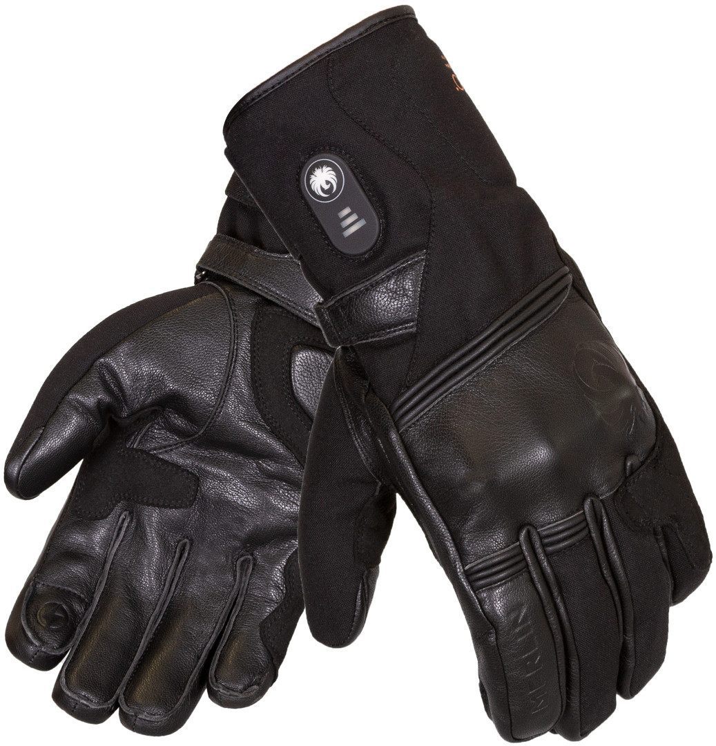 Перчатки Merlin Longdon Heritage D3O обогреваемые мотоциклетные, черный