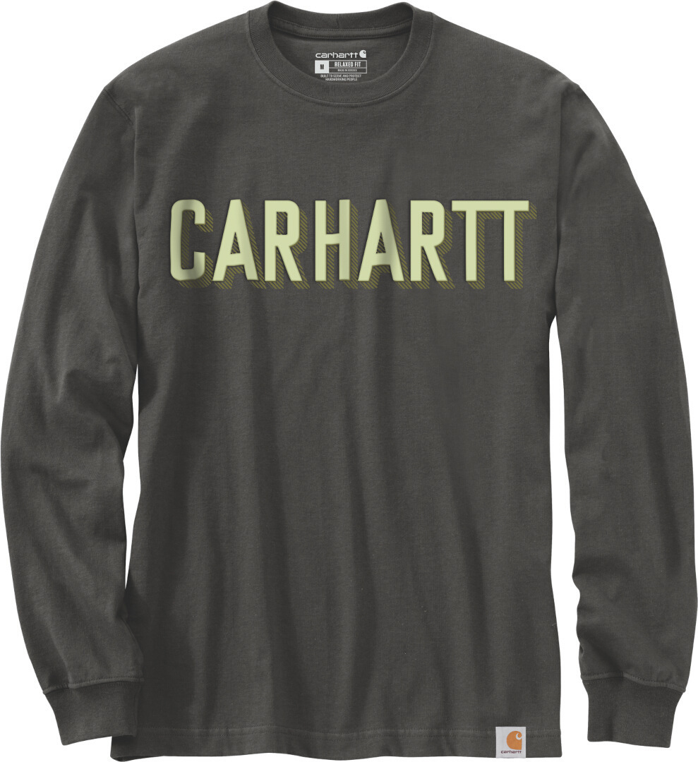Рубашка с длинным рукавом Carhartt Workwear Logo, серый рубашка с длинным рукавом carhartt workwear pocket черный