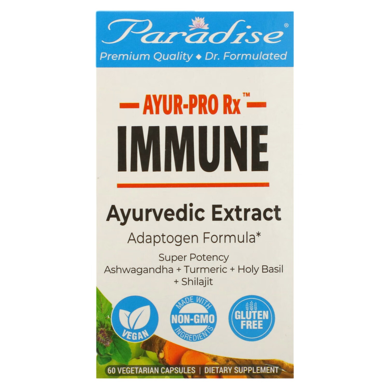 

Пищевая Добавка Paradise Herbs AYUR-Pro Rx, 60 капсул