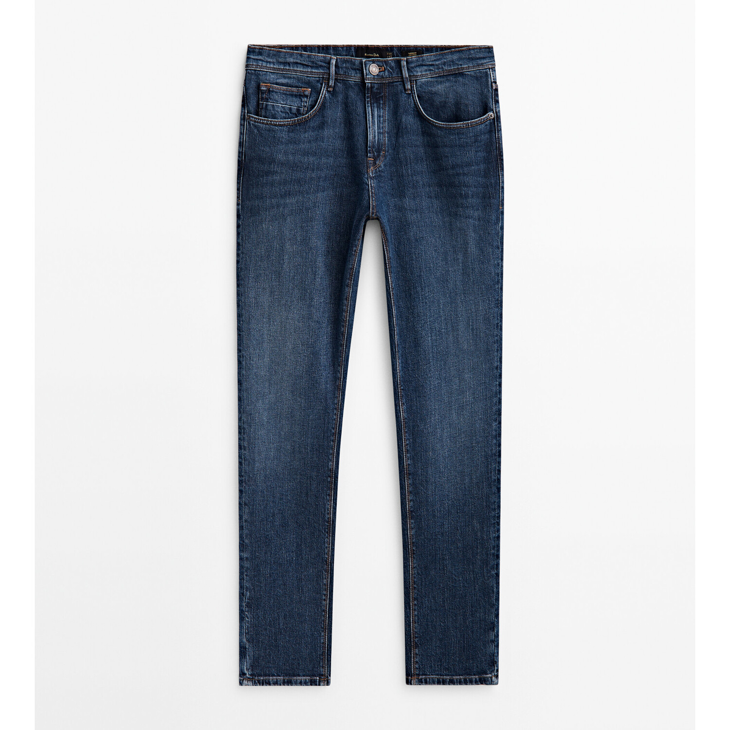 

Джинсы Massimo Dutti Tapered-fit stonewash, индиго