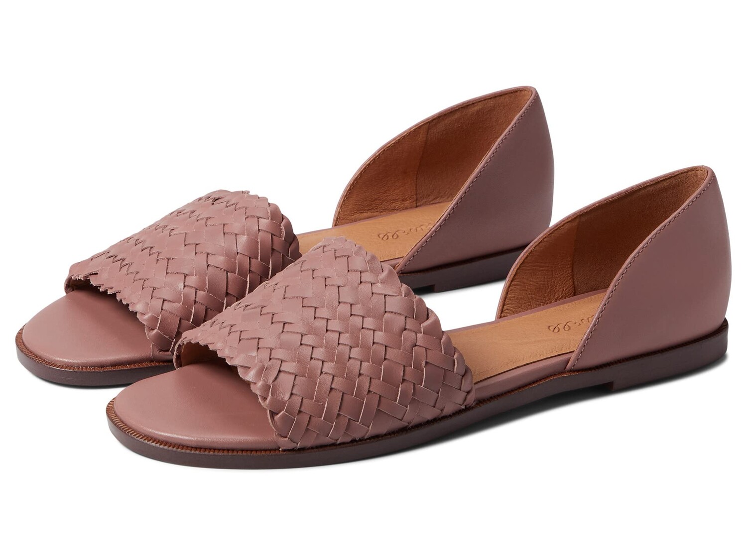 

Сандалии Madewell, The Kinsley d'Orsay Flat in Woven Leather