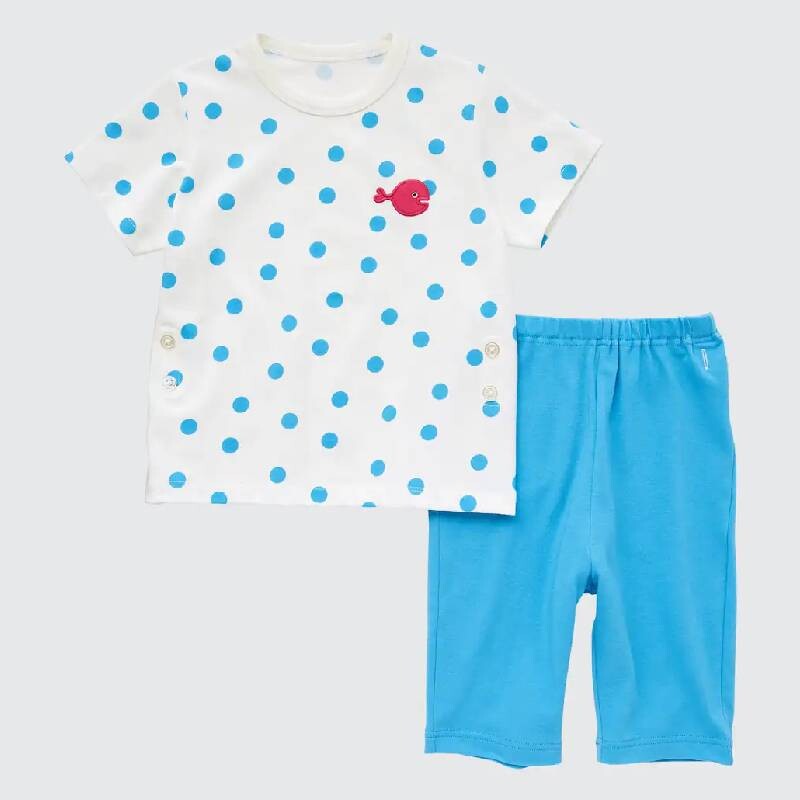 

Пижама для малышей Uniqlo The Picture Book UT Short Sleeved, синий