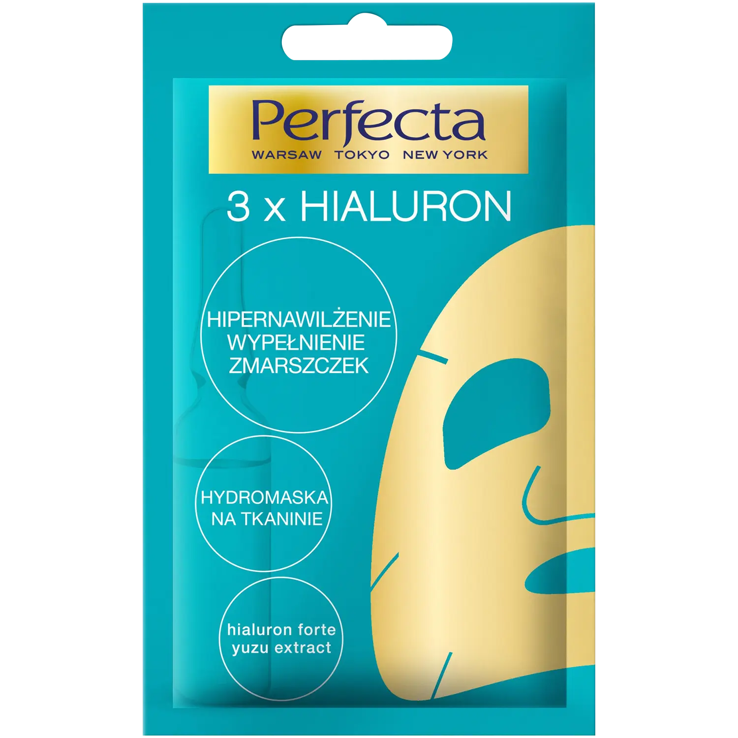 

Perfecta 3x Hialuron тканевая гидромаска, 20 мл