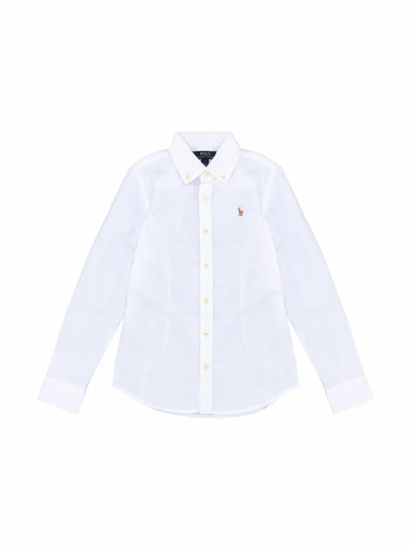 цена Хлопковая рубашка с логотипом Ralph Lauren