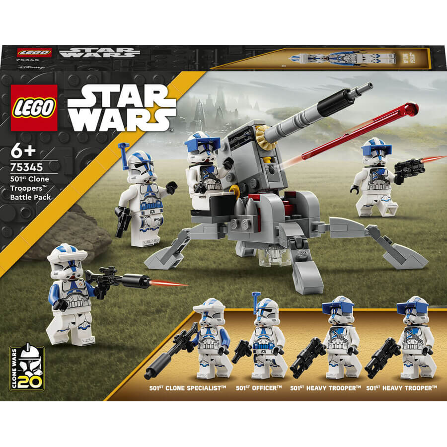 Конструктор Lego 75345 Star Wars Боевой набор клонов 501-го легиона, 119 деталей