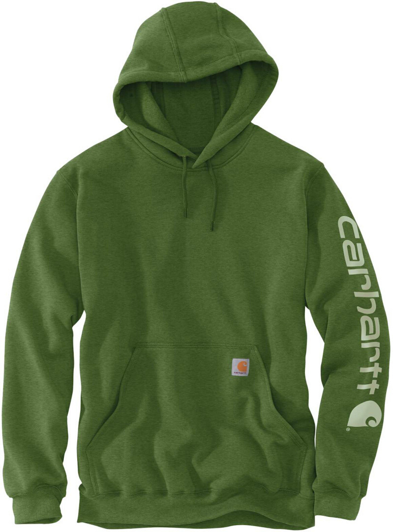 цена Толстовка Carhartt Midweight Sleeve Logo, зеленый