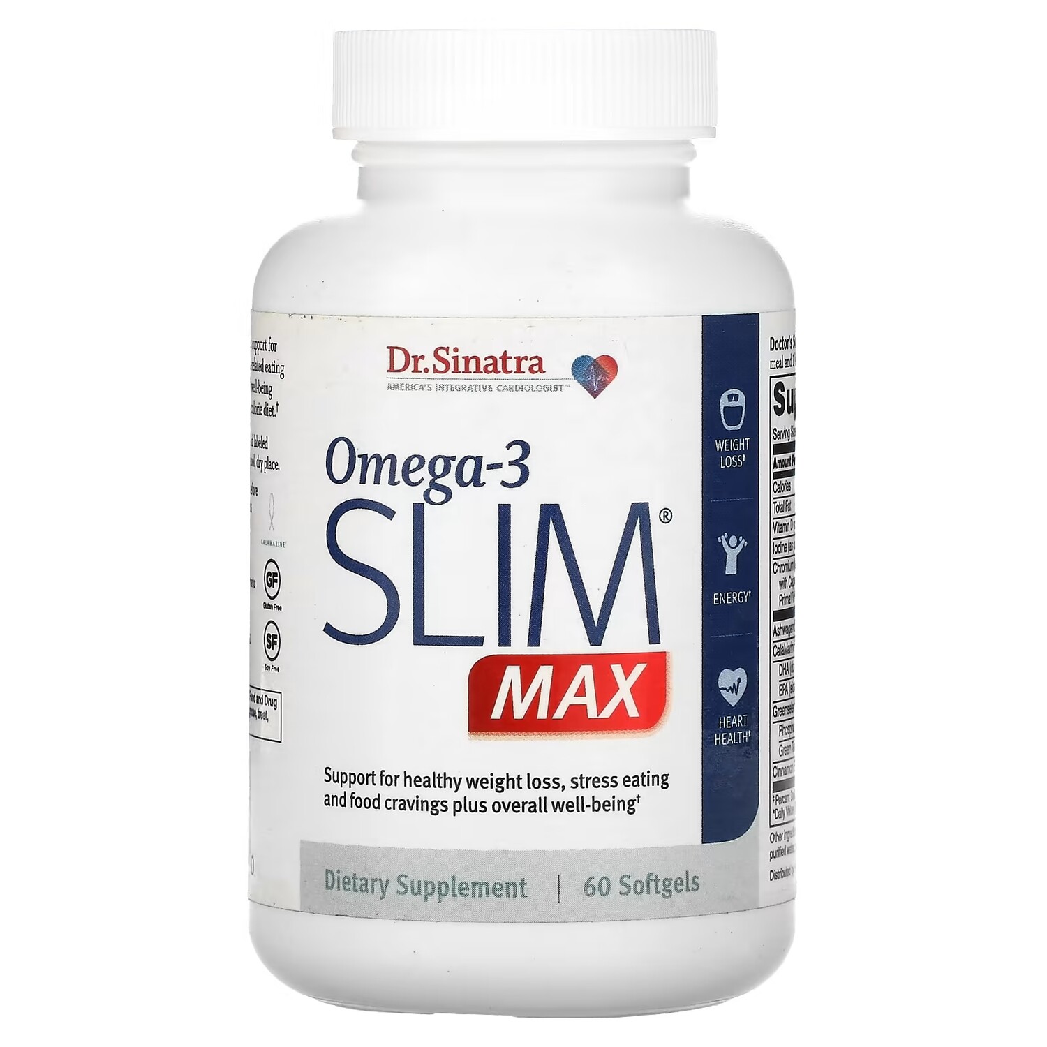 

Dr. Sinatra Omega-3 Slim MAX, 60 мягких таблеток