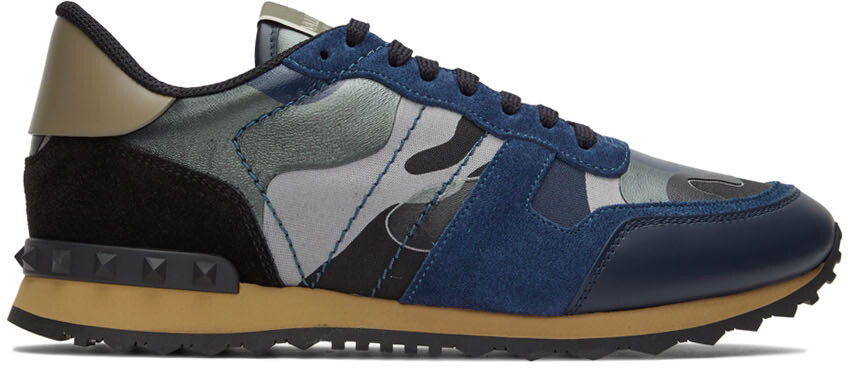 

Сине-серые кроссовки Rockrunner Valentino Garavani